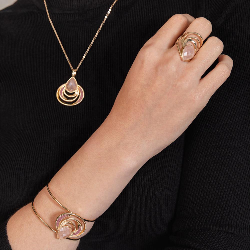 ANEL FOLHEADO A OURO