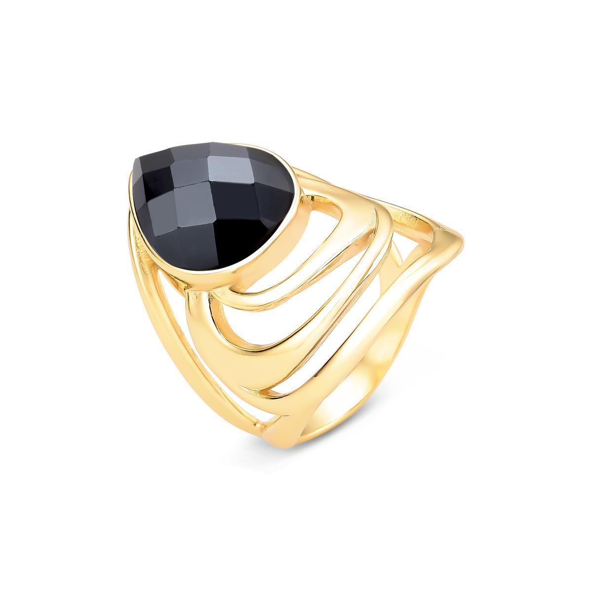 ANEL FOLHEADO A OURO