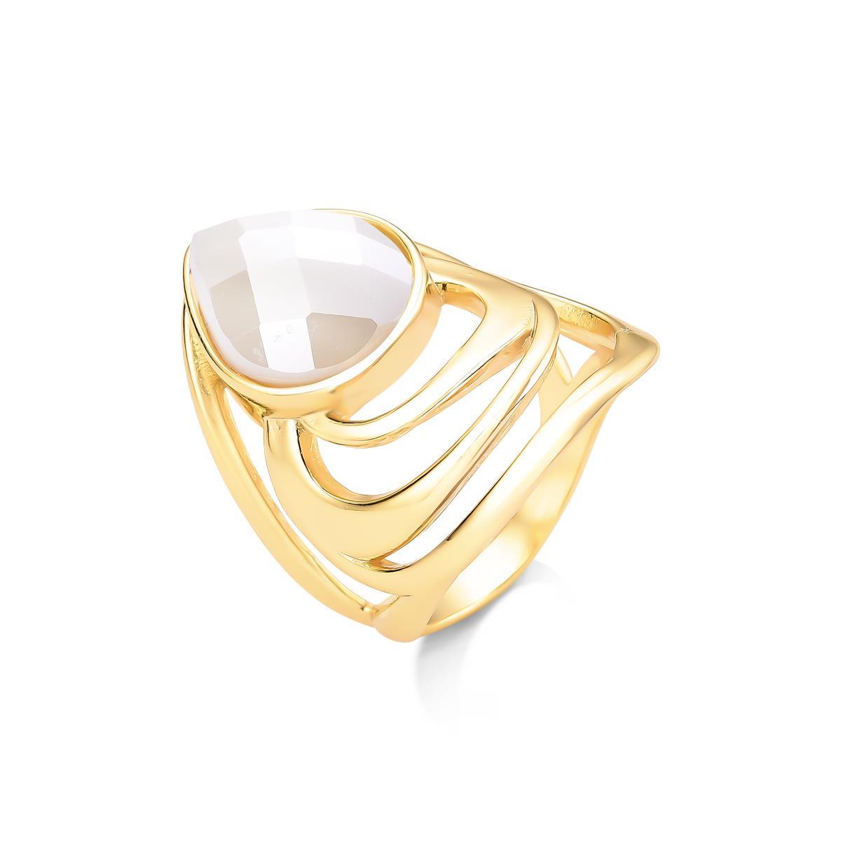 ANEL FOLHEADO A OURO