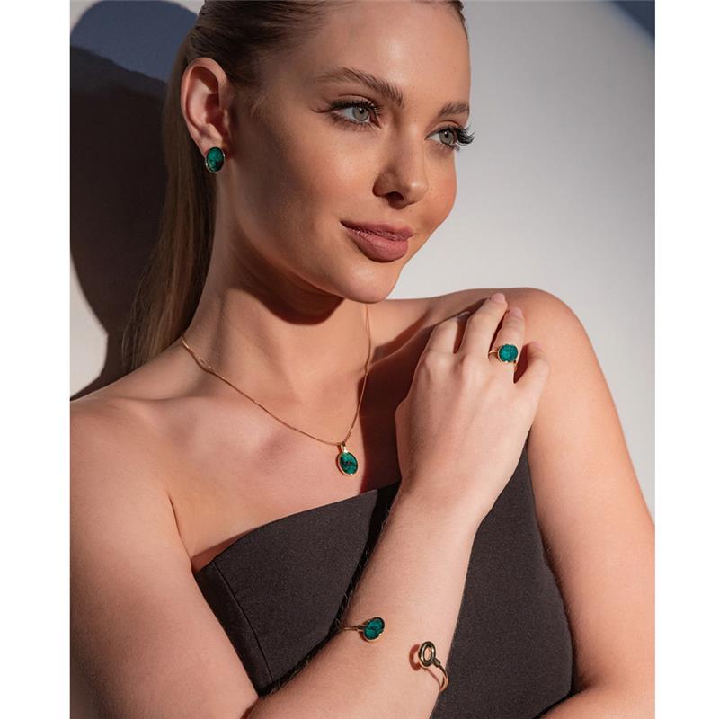 ANEL FOLHEADO A OURO