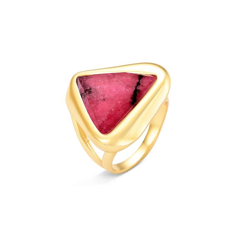 ANEL FOLHEADO A OURO