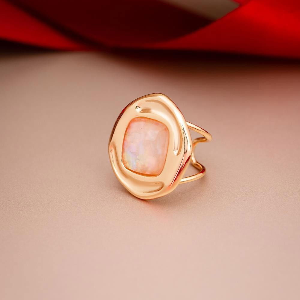 ANEL FOLHEADO A OURO