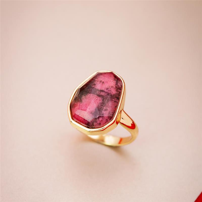 ANEL FOLHEADO A OURO