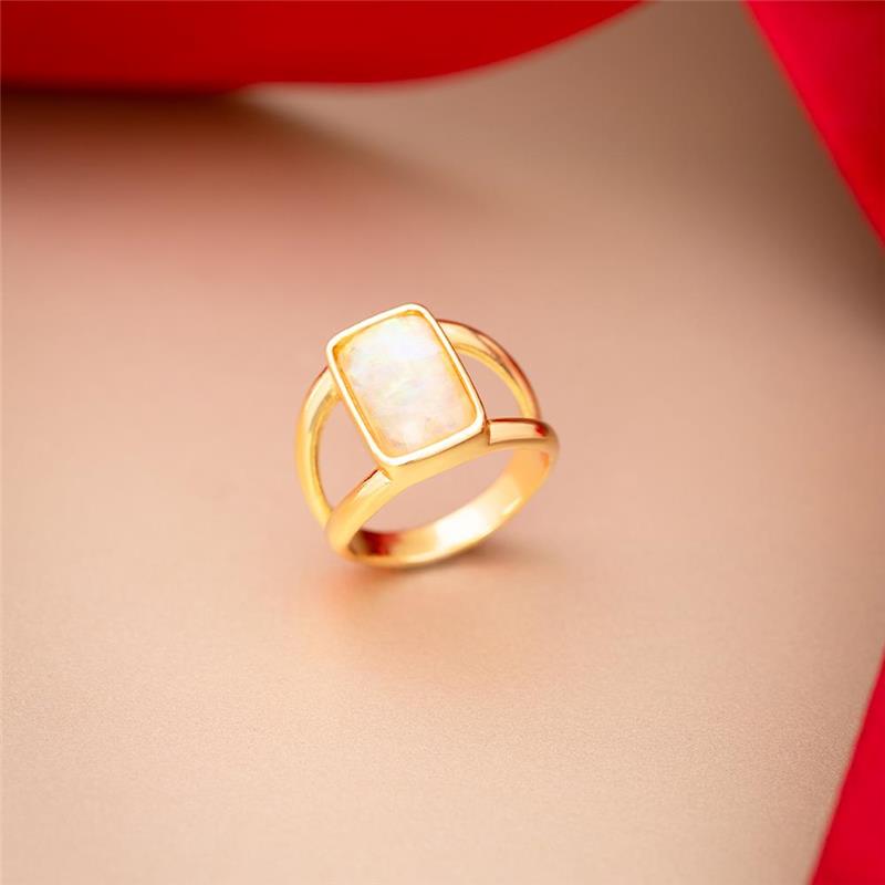 ANEL FOLHEADO A OURO