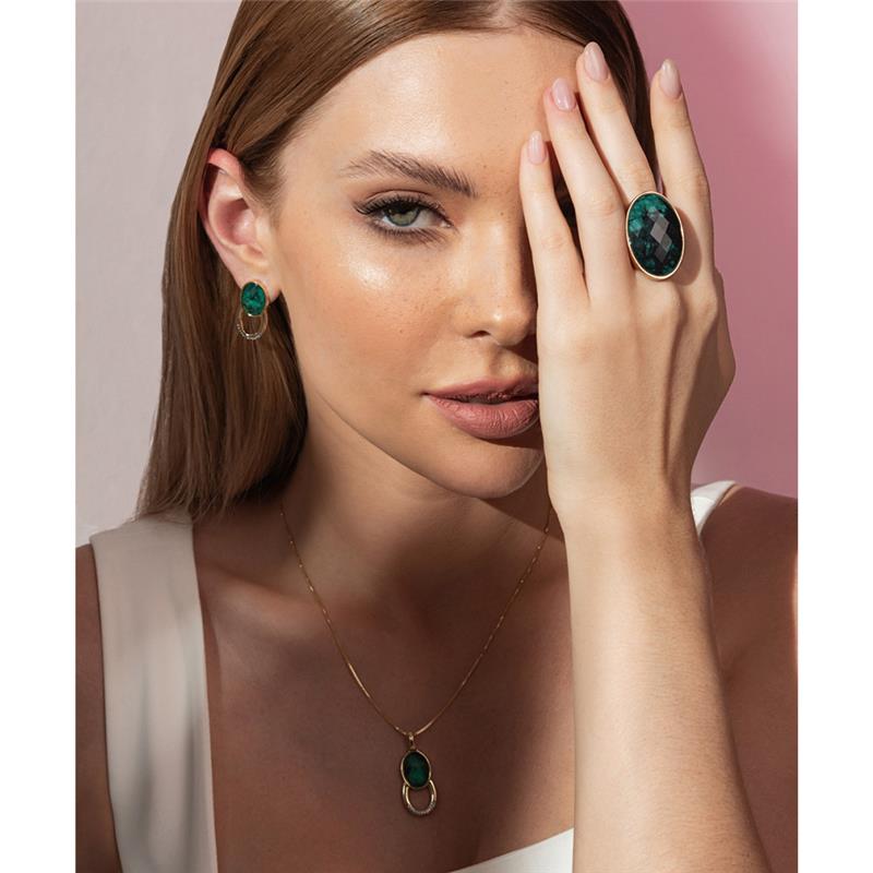 ANEL FOLHEADO A OURO