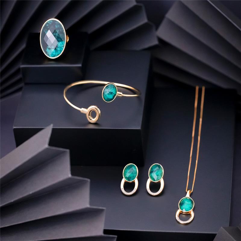 ANEL FOLHEADO A OURO