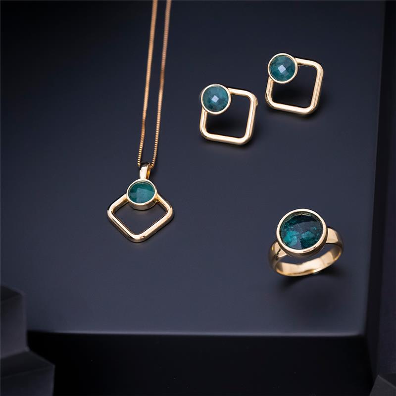 ANEL FOLHEADO A OURO