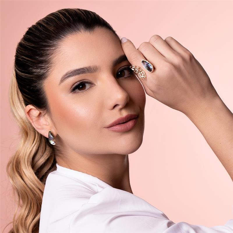 ANEL FOLHEADO A OURO