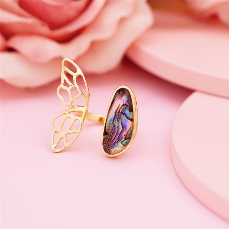 ANEL FOLHEADO A OURO