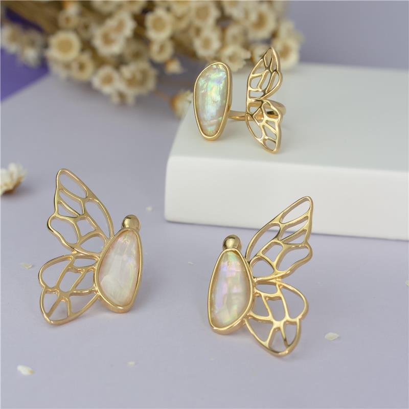 ANEL FOLHEADO A OURO