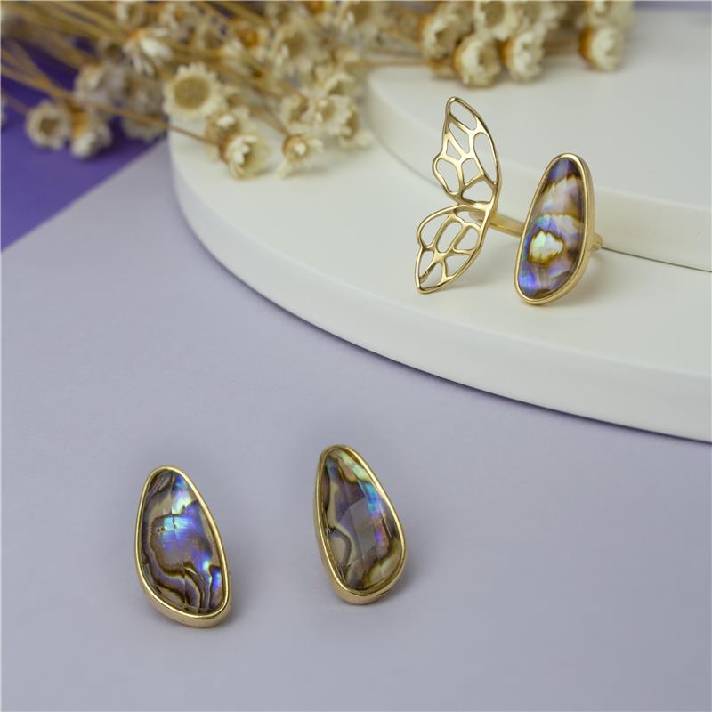 ANEL FOLHEADO A OURO