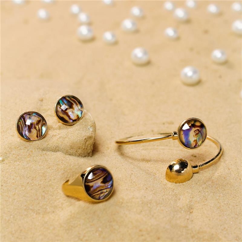 ANEL FOLHEADO A OURO