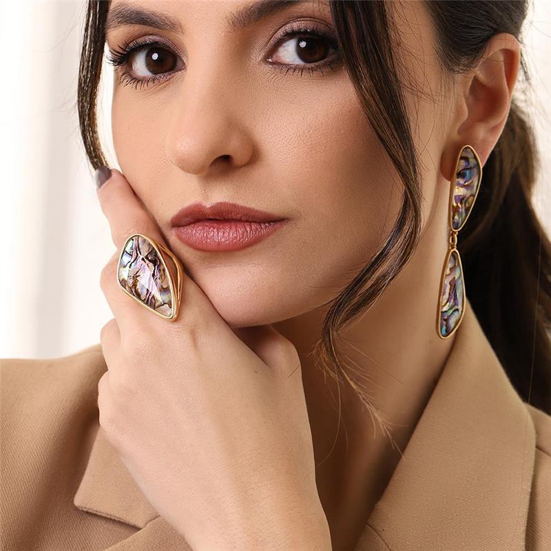 ANEL FOLHEADO A OURO