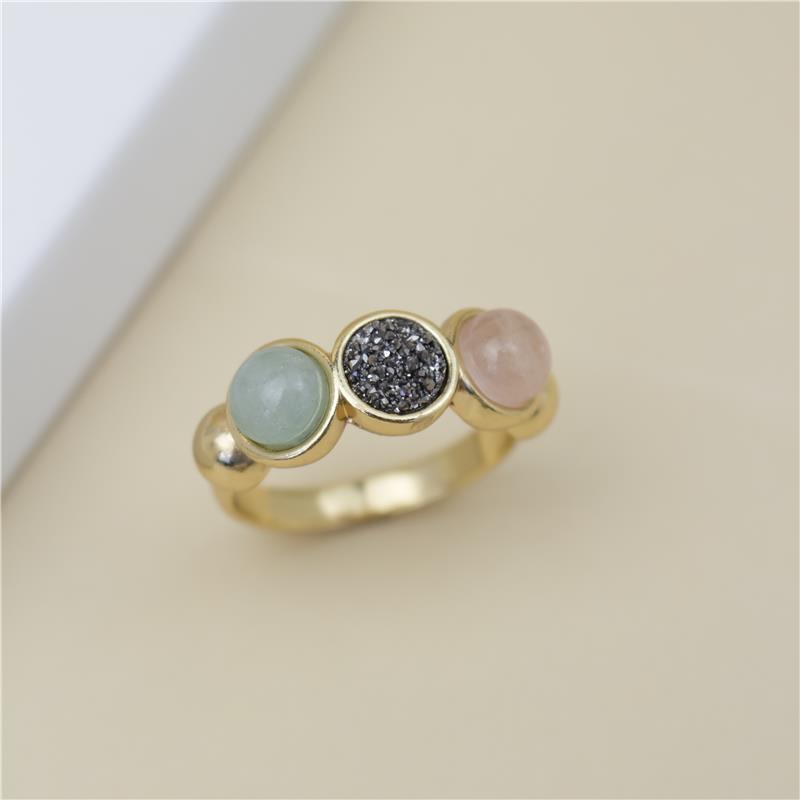 ANEL FOLHEADO A OURO