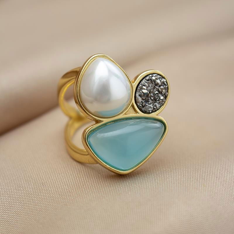 ANEL FOLHEADO A OURO