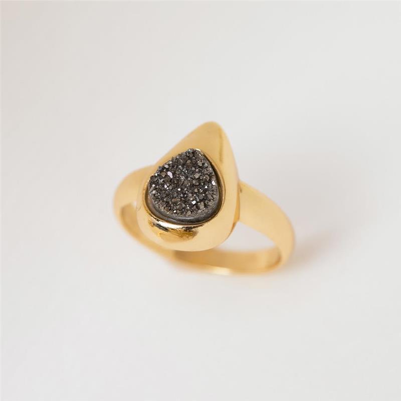 ANEL FOLHEADO A OURO