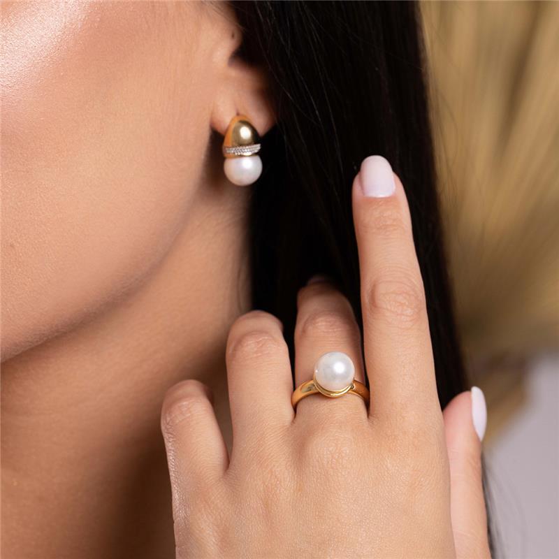 ANEL FOLHEADO A OURO