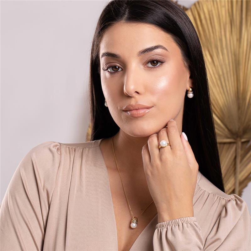 ANEL FOLHEADO A OURO