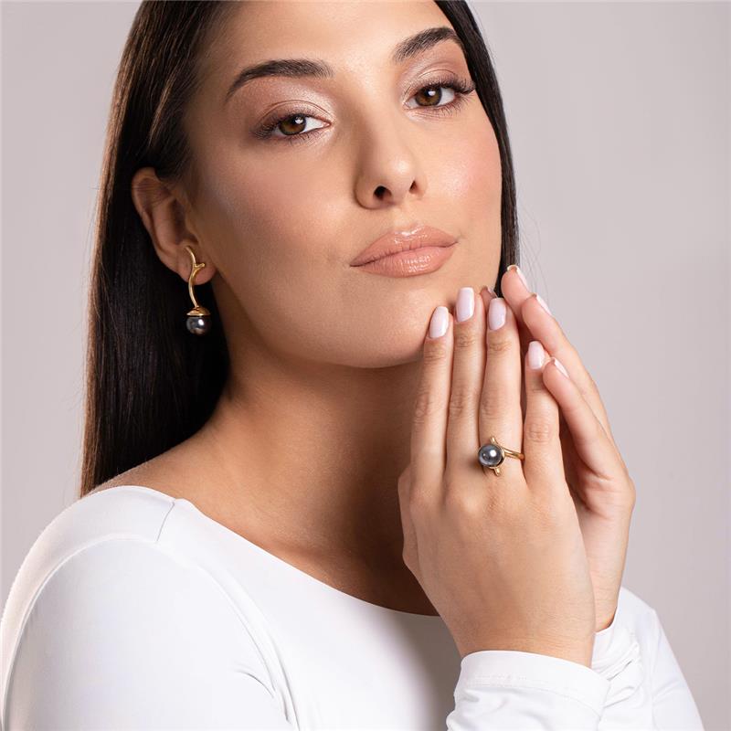 ANEL FOLHEADO A OURO