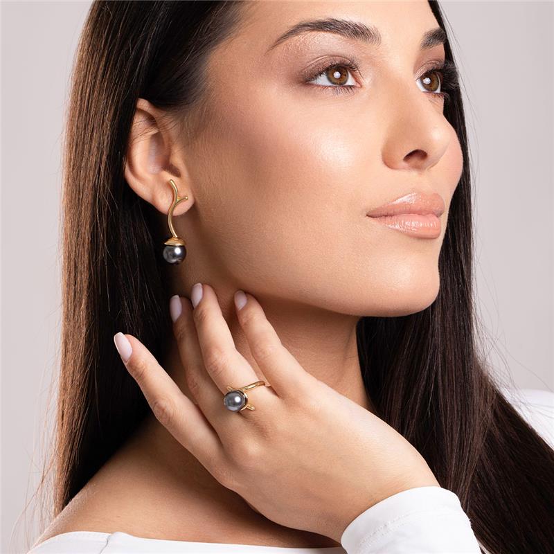 ANEL FOLHEADO A OURO