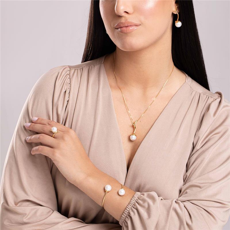 ANEL FOLHEADO A OURO