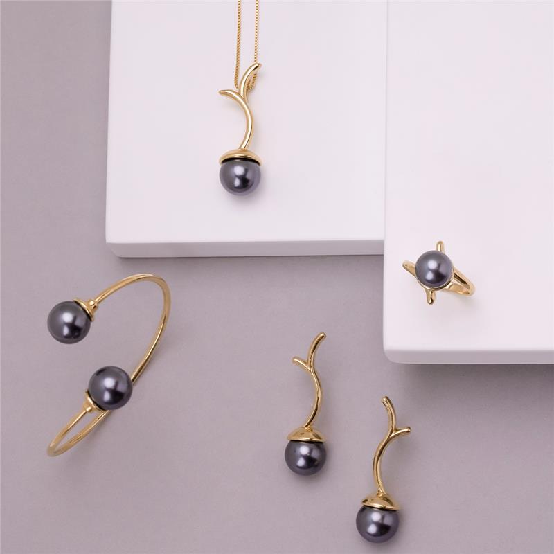 ANEL FOLHEADO A OURO