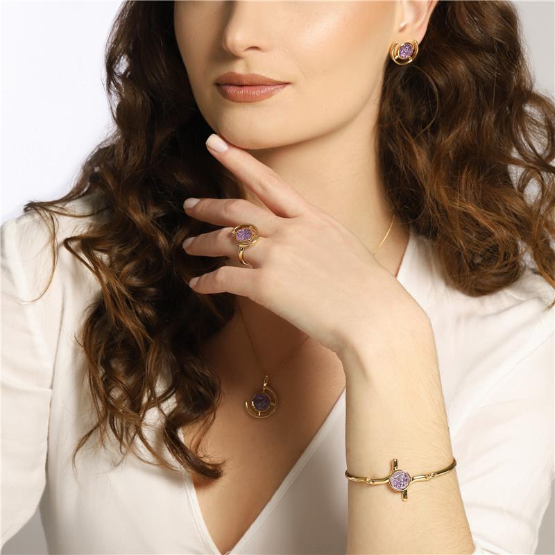 ANEL FOLHEADO A OURO