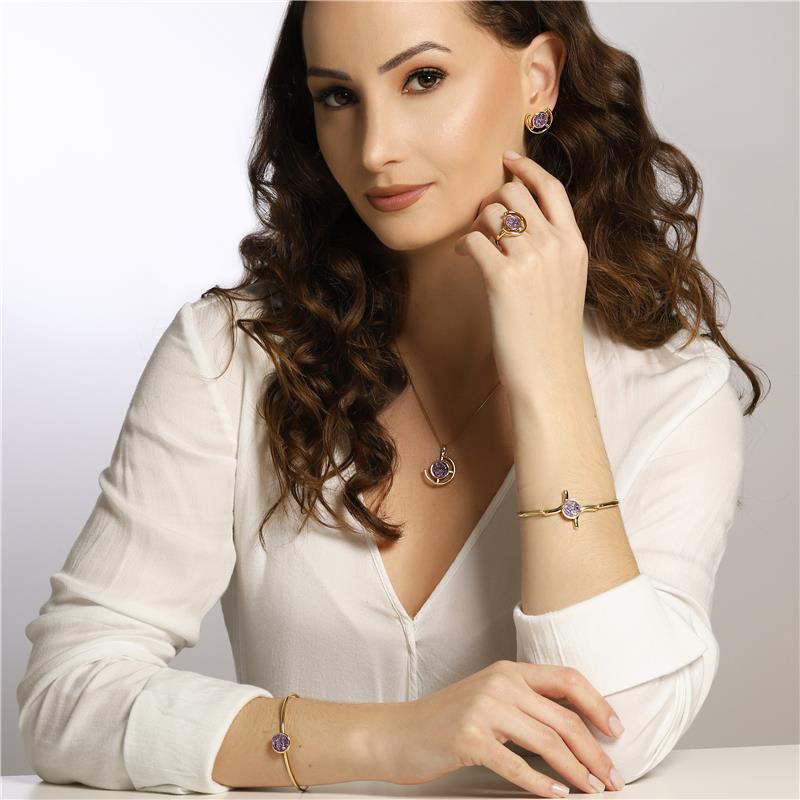 ANEL FOLHEADO A OURO