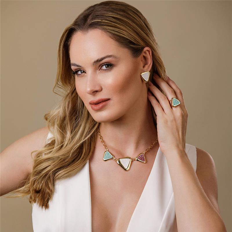 ANEL FOLHEADO A OURO