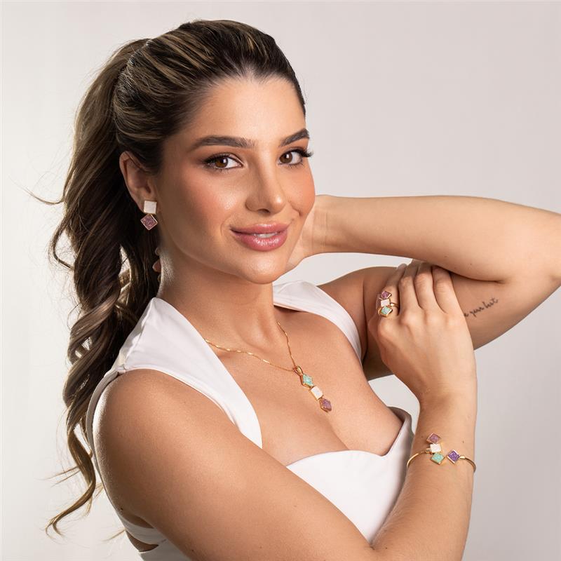 ANEL FOLHEADO A OURO