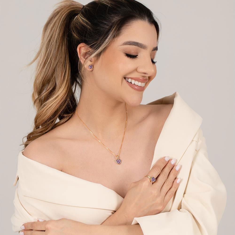 ANEL FOLHEADO A OURO