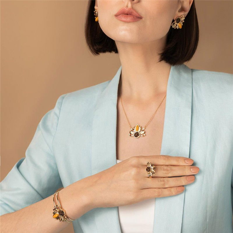 ANEL FOLHEADO A OURO