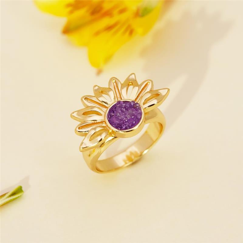 ANEL FOLHEADO A OURO