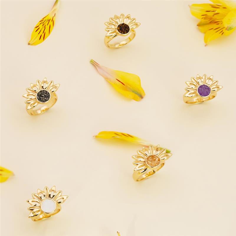 ANEL FOLHEADO A OURO