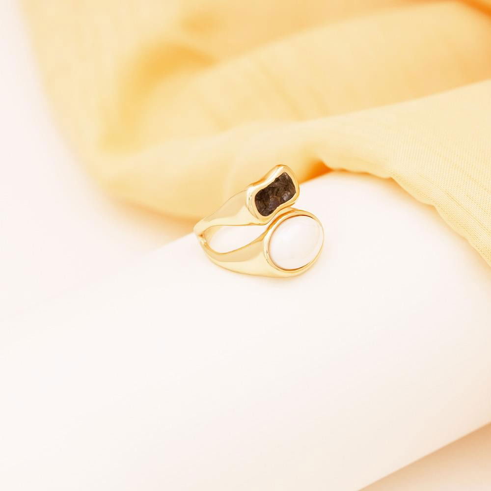 ANEL FOLHEADO A OURO