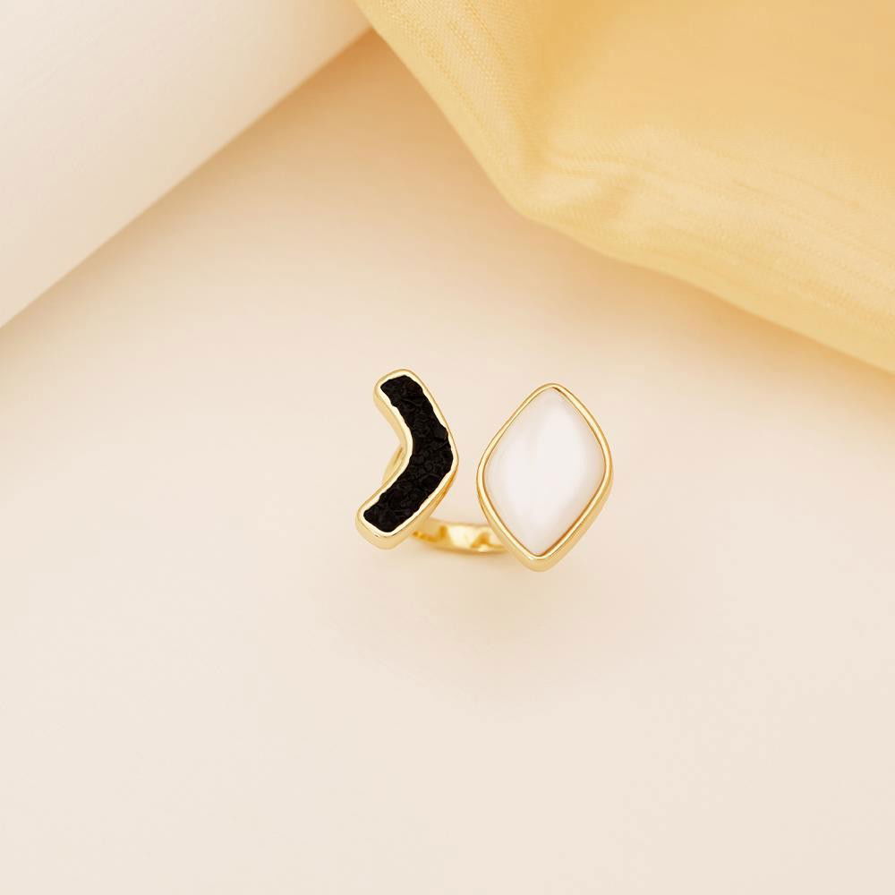 ANEL FOLHEADO A OURO