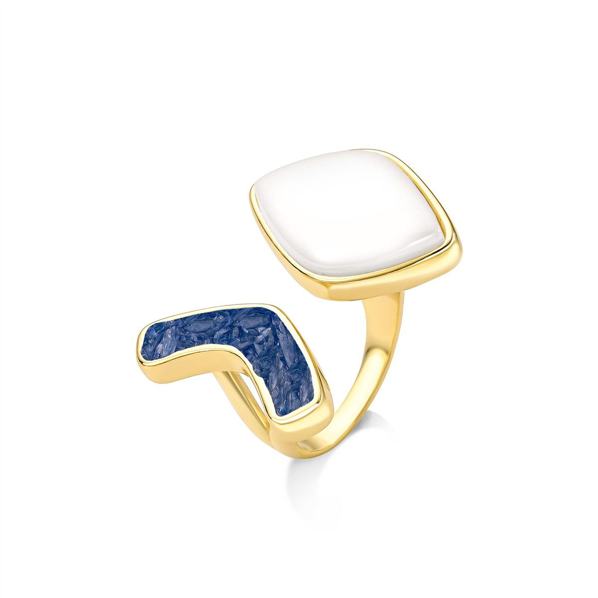 ANEL FOLHEADO A OURO