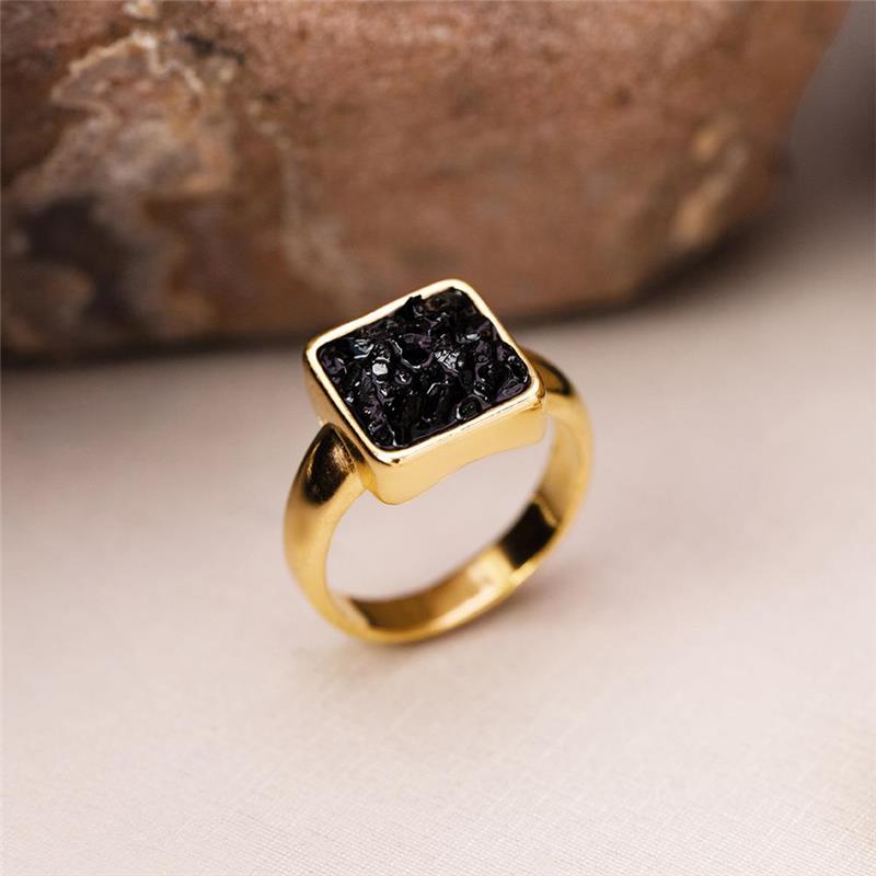 ANEL FOLHEADO A OURO