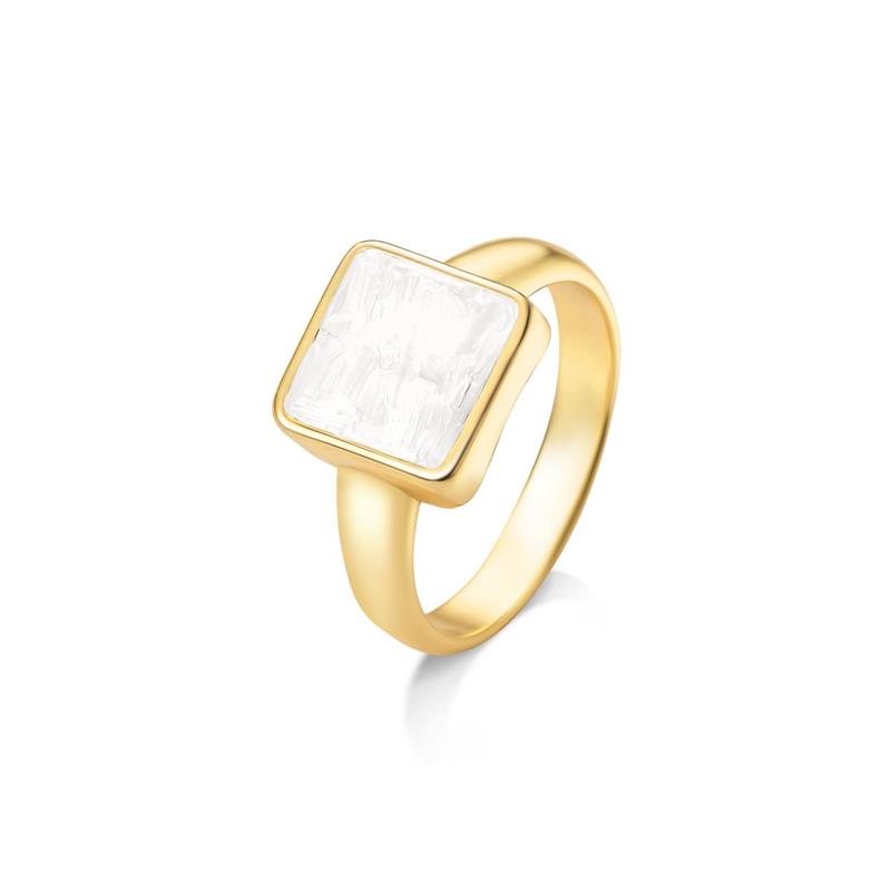 ANEL FOLHEADO A OURO