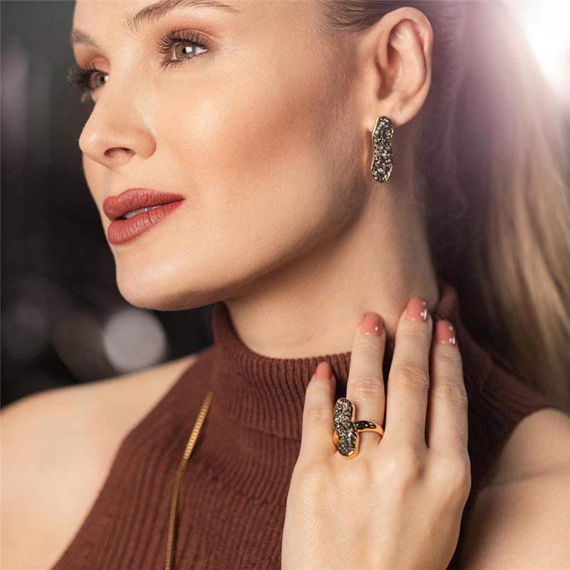 ANEL FOLHEADO A OURO