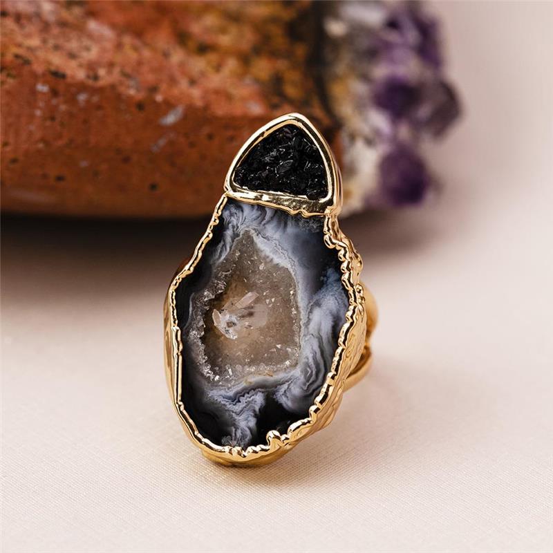 ANEL FOLHEADO A OURO