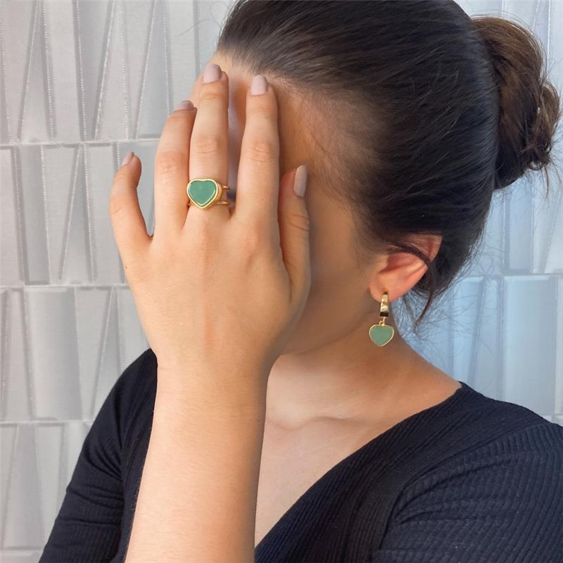 ANEL FOLHEADO A OURO