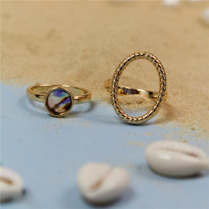 ANEL FOLHEADO A OURO