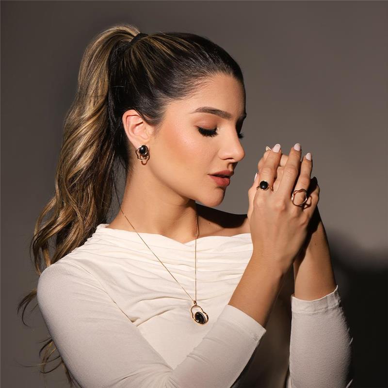 ANEL FOLHEADO A OURO