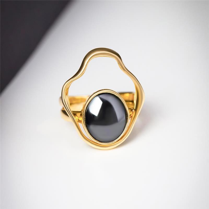 ANEL FOLHEADO A OURO