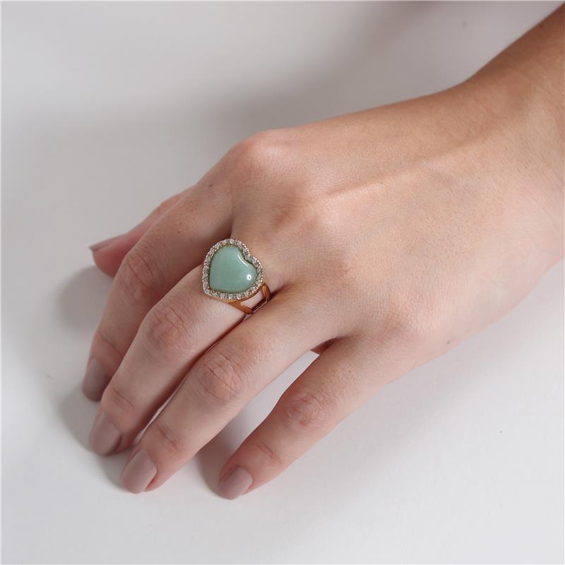 ANEL FOLHEADO A OURO E RÓDIO BRANCO