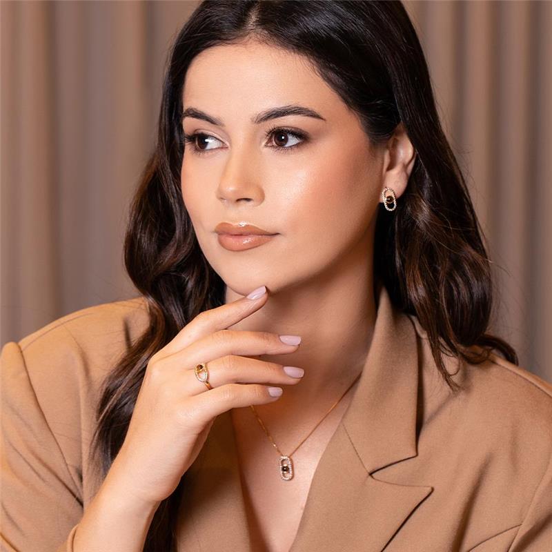 ANEL FOLHEADO A OURO E RÓDIO BRANCO