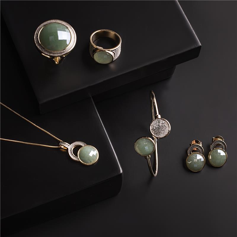 ANEL FOLHEADO A OURO E RÓDIO BRANCO