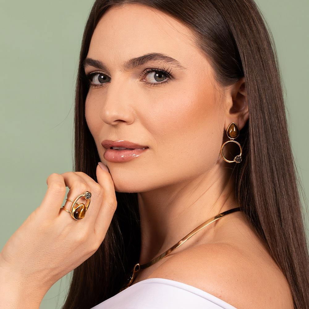 BRINCO FOLHEADO A OURO