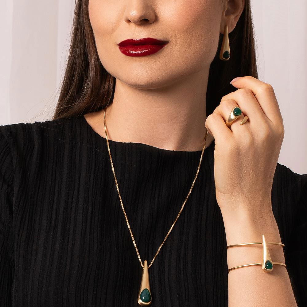 BRINCO FOLHEADO A OURO